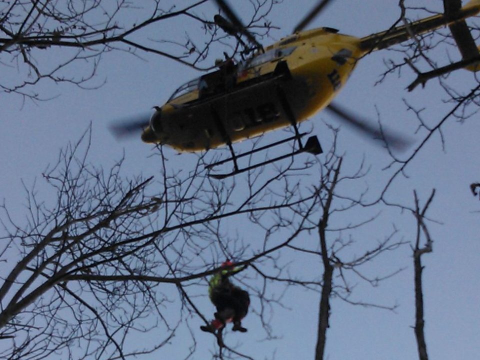 stazione Monte Falterona per recupero di un ferito sul Monte Senario